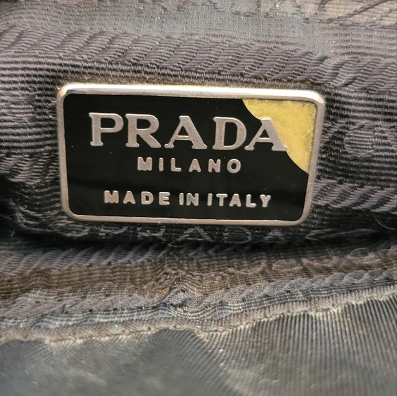 Vintage Prada Black Leather And Tessuto Nylon Handbag - Picture 14 of 16